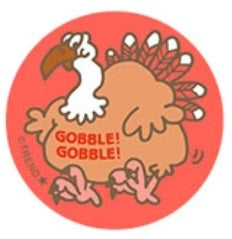 Turkey Scratch 'n Sniff Retro Stinky Stickers (Spice)