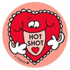 Hot Shot Cinnamon Heart Scratch 'n Sniff Retro Stinky Stickers