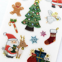 Classic Santa Soft Acrylic Stickers