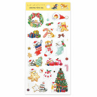 Christmas Dogs Paper Stickers