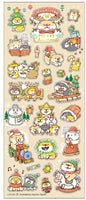 Merry Christmas Shibanban Dog Stickers by Mind Wave