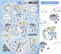 Snow Dance Stickers by 9 O'Clock Bonnie