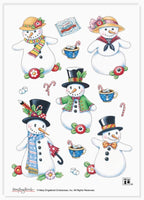 Fancy Snow People Stickers by Mary Engelbreit