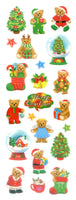 Christmas Bears Glitter Stickers