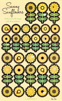 Sunny Sunflower Gold Foil Stickers by Ryu Ryu *NEW!