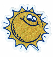 Sunshine Sparkly Vinyl Sticker by EverythingSmells