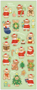 Teddy Bear Christmas Stickers by Mind Wave