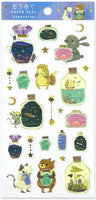 Terrarium In A Bottle Paper Stickers with Gold Foil Accents *NEW!