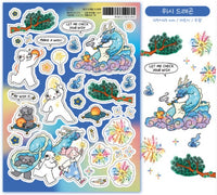 Wish Dragon Stickers by 9 O'Clock Bonnie