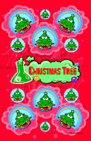 Christmas Tree Dr. Stinky Scratch-N-Sniff Stickers (2 sheets)