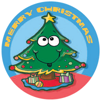 Christmas Tree Dr. Stinky Scratch-N-Sniff Stickers