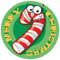 Candy Cane Dr. Stinky Scratch-N-Sniff Stickers