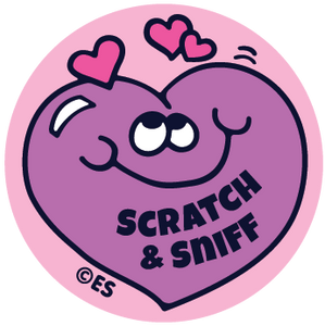 Raspberry Sweet Hearts EverythingSmells Scratch & Sniff Stickers