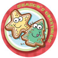 Christmas Cookies Dr. Stinky Scratch-N-Sniff Stickers